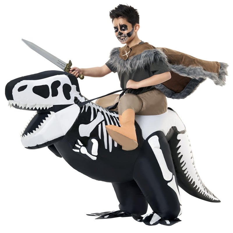 Morph Inflatable Skeleton Dinosaur Costume Kids  TRex Blow Up Skeleton Dinosaur Costume  Inflatable Dino Costume Kids - Image 2